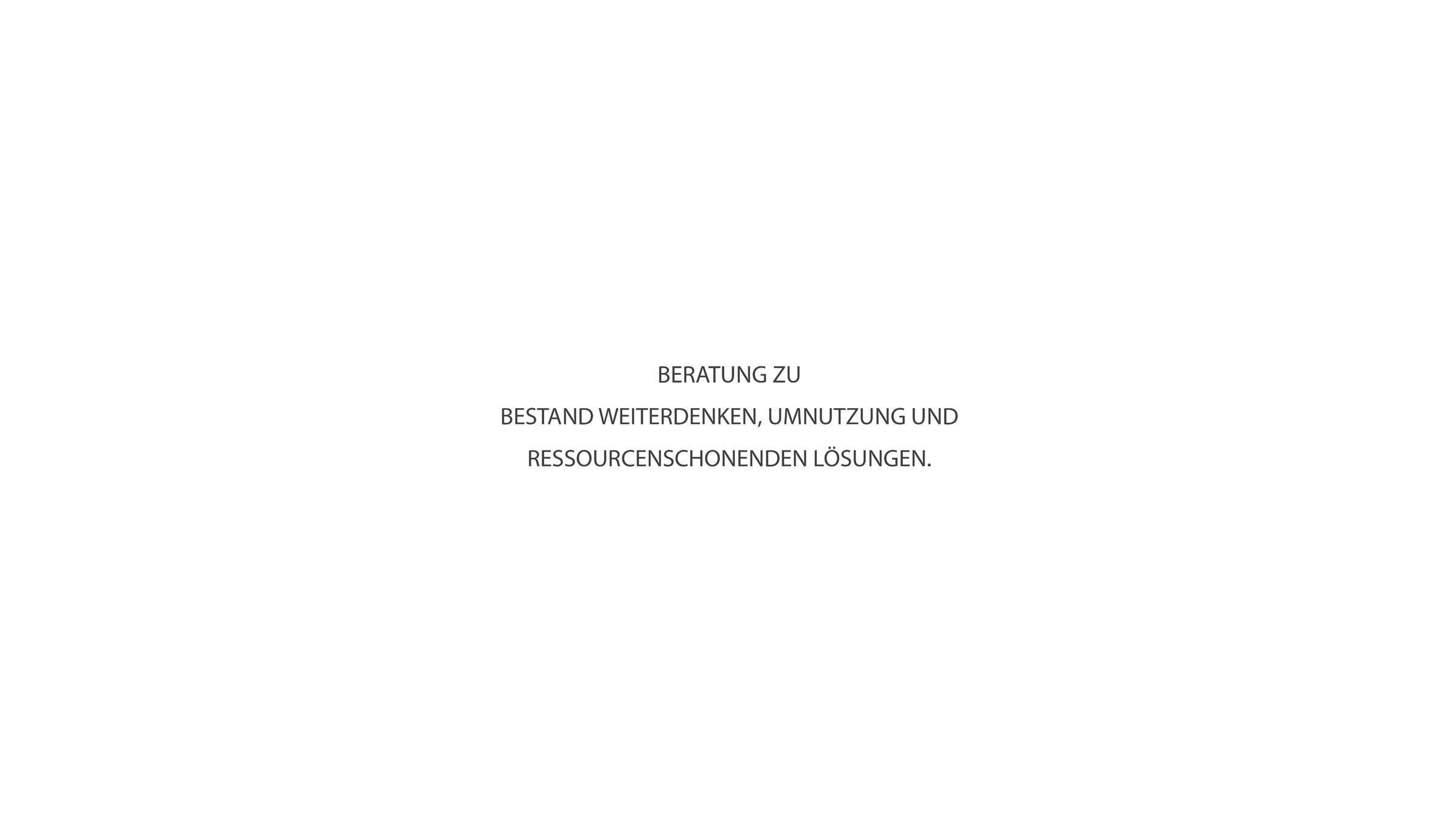 Nachhaltige Raumstrategien.